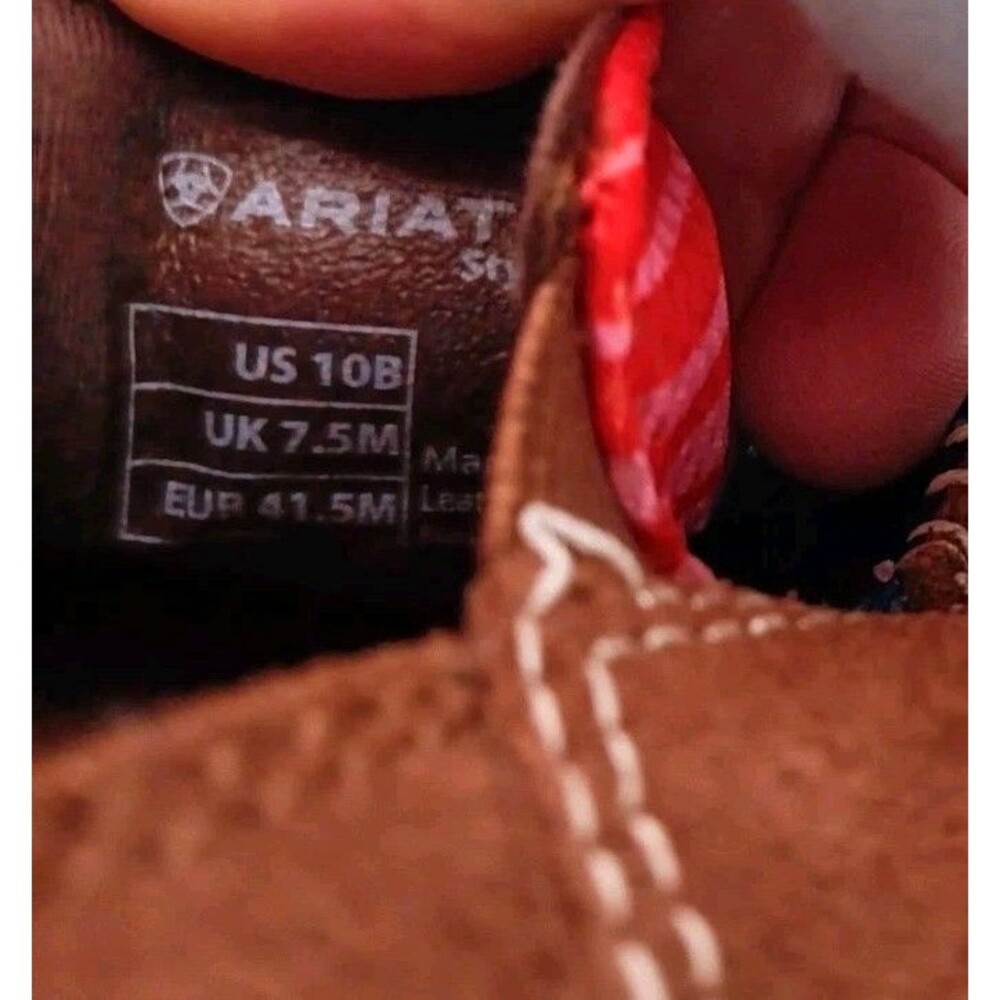 Ariat Women's Cruiser Rainbow Southwest Stripe Brown Suede Loafers Sz 10B NWT - Picture 7 of 9